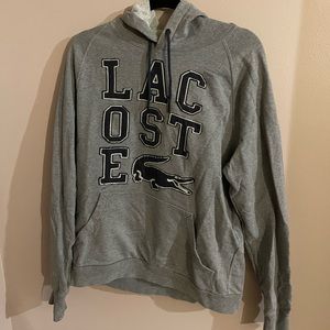 Men grey Lacoste hoodie